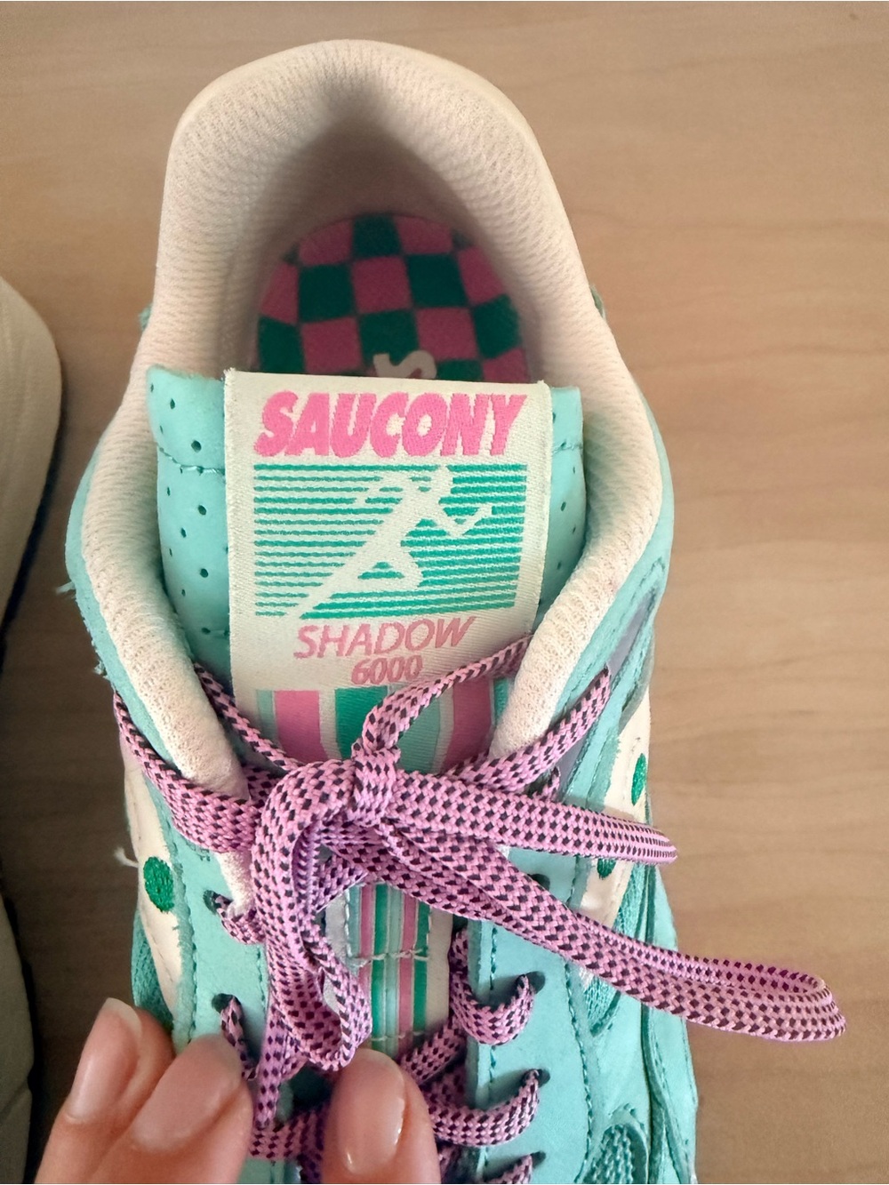 Saucony Unisex Aqua & Pink Shadow 6000 Sneakers